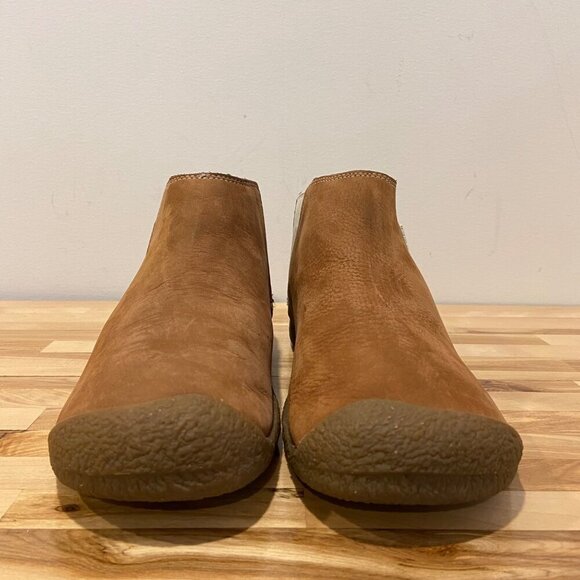 Keen Womens Brown Leather Mosey Ankle Boots With Elastic Gore & Crepe Sole 8.5 - Picture 5 of 16